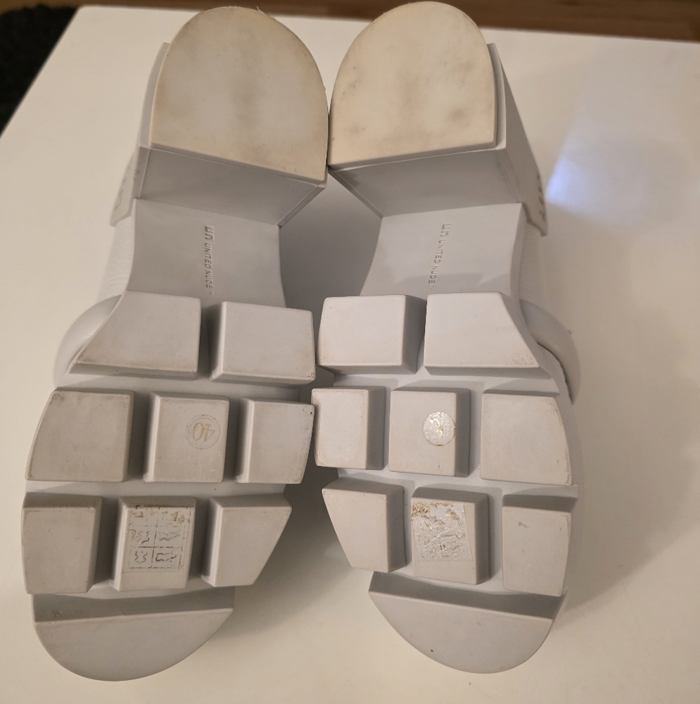 UNITED NUDE Grip Loafer Mid Quiet Grey Size 40 (US 9) - Picture 12 of 13